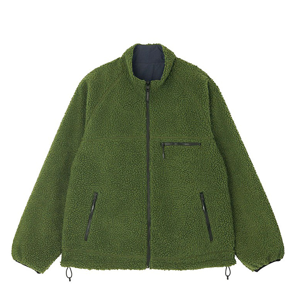 Gramicci Jacket "Reversible Sherpa Jacket" olive/navy