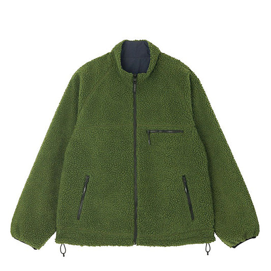 Gramicci Jacket "Reversible Sherpa Jacket" olive/navy