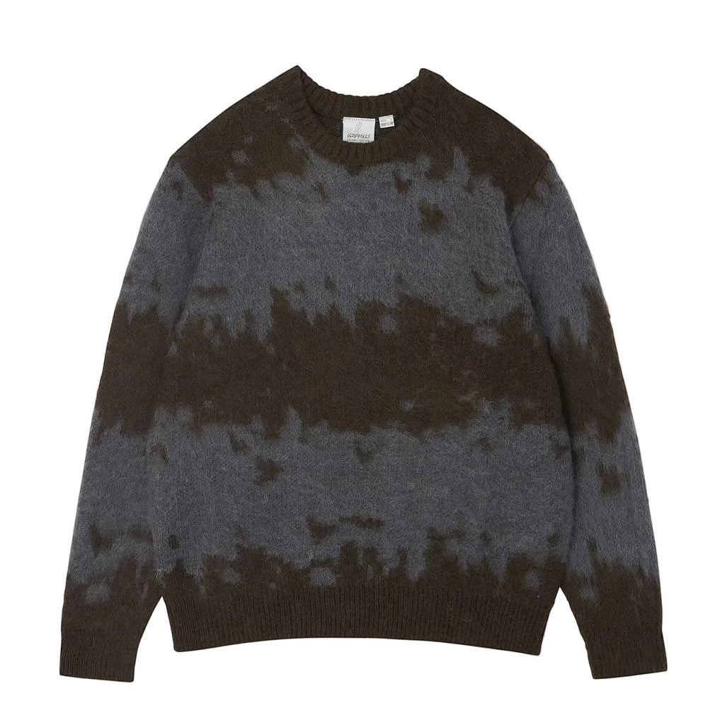 Gramicci Sweater "Mohair Splatter" slate splatter