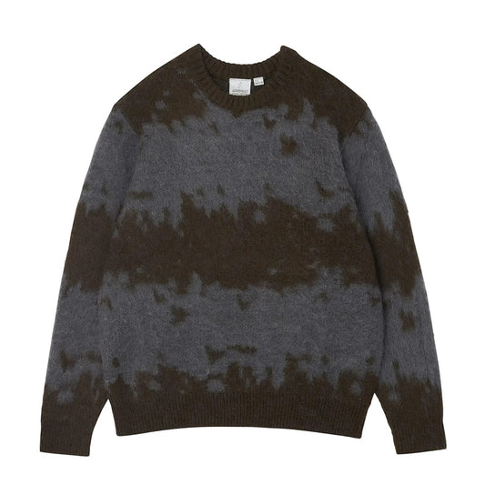Gramicci Sweater "Mohair Splatter" slate splatter
