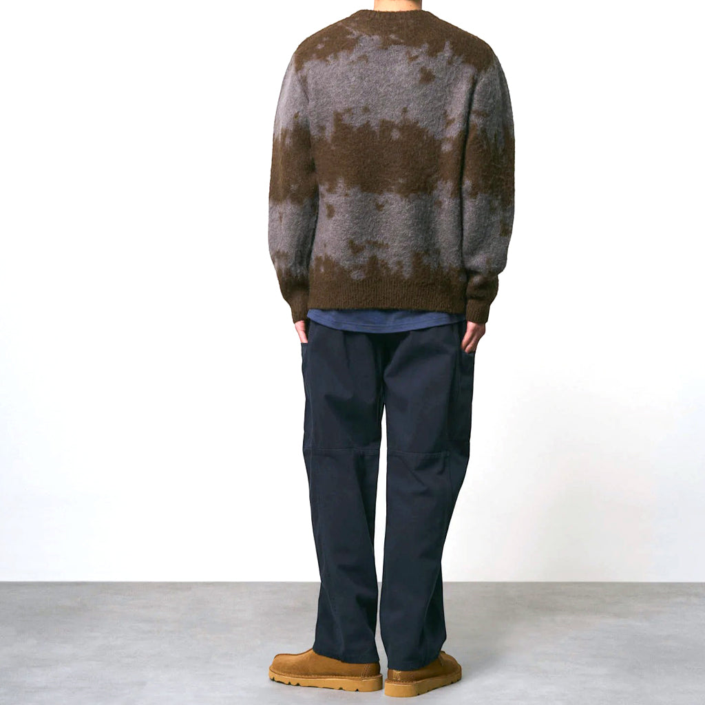 Gramicci Sweater "Mohair Splatter" slate splatter