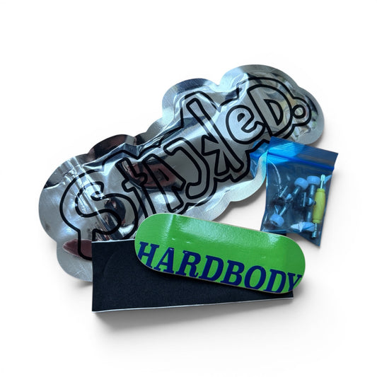 Hardbody - Fingerboard Complete - OG Logo green/blue