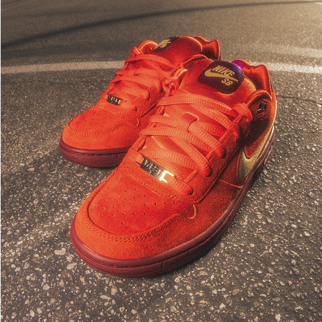 Nike SB Paul Rodriguez Zoom Air Habanero Red IQ5648-600 fisheye