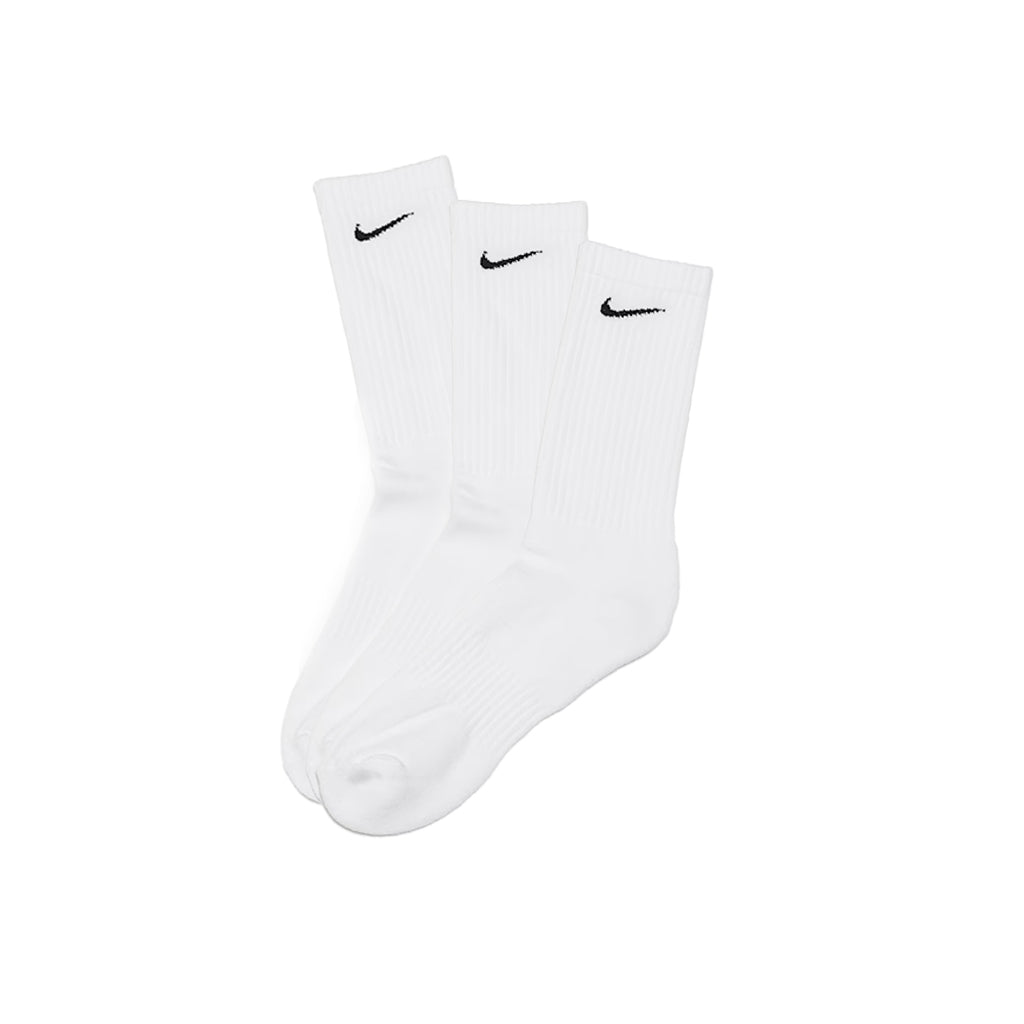 Nike - Socks - Everyday Plus Cush Crew 3 Pack - Swoosh - white/black