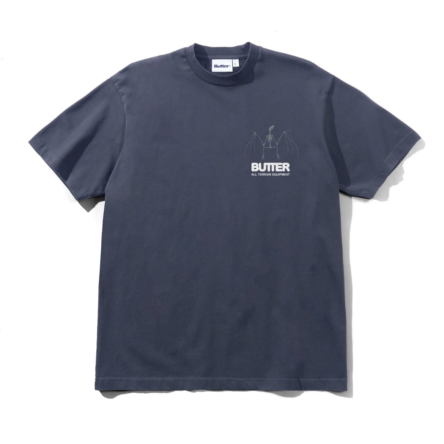Butter Goods T-Shirt "Nocturnal" washed steel