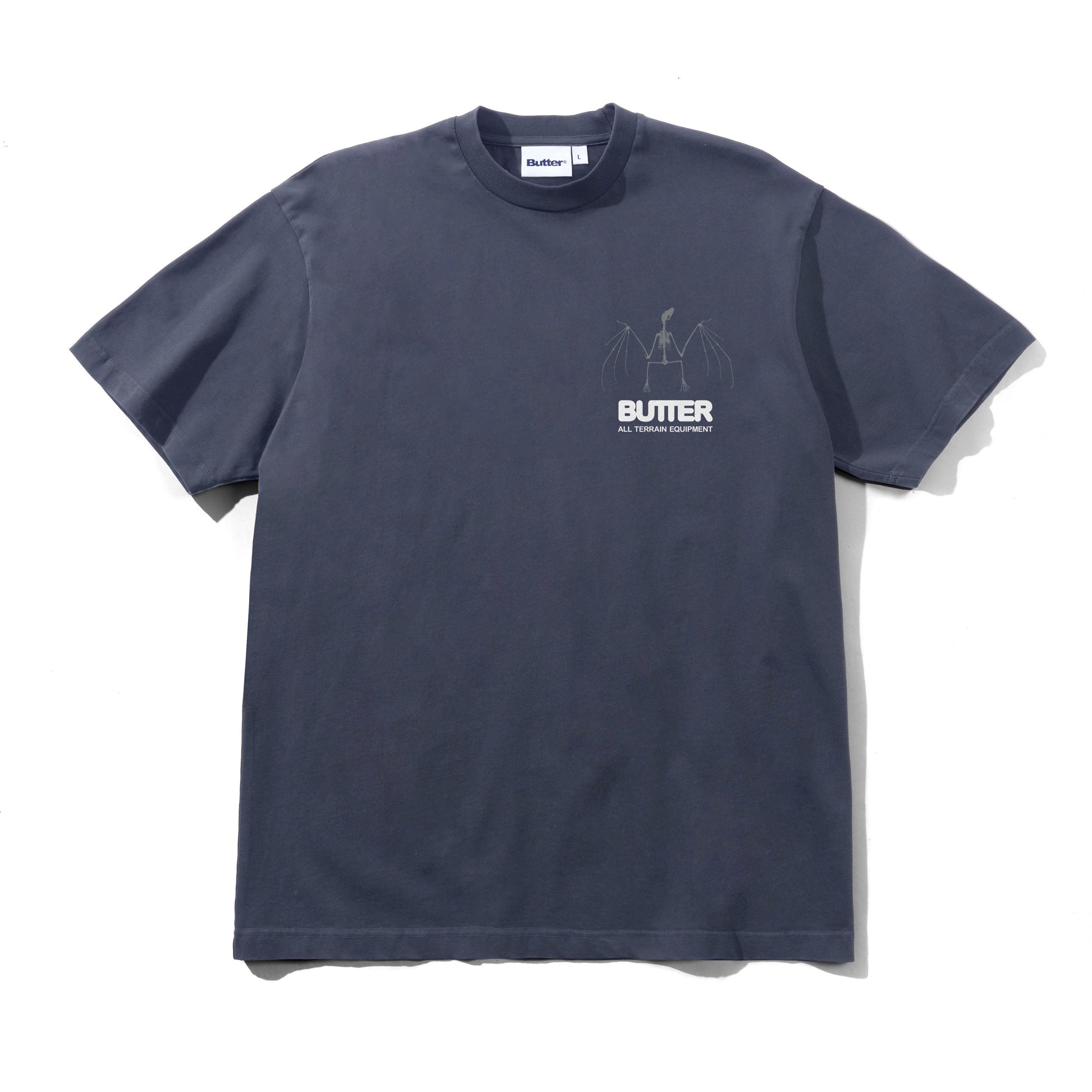Butter Goods T-Shirt "Nocturnal" washed steel
