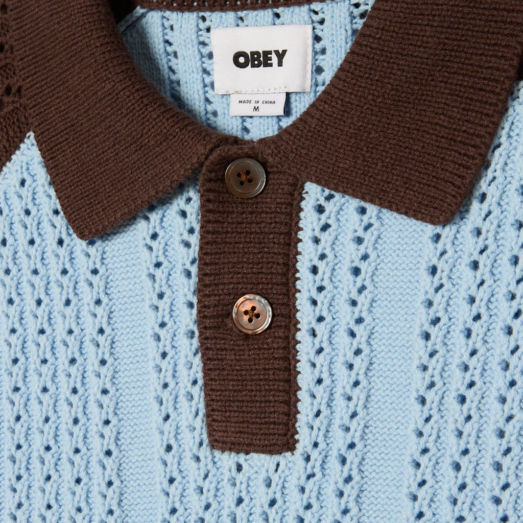 Obey Polo Abel Sweater skyway multi