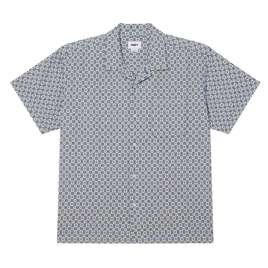 Obey Shirt Adrian SS Woven unbleached multi