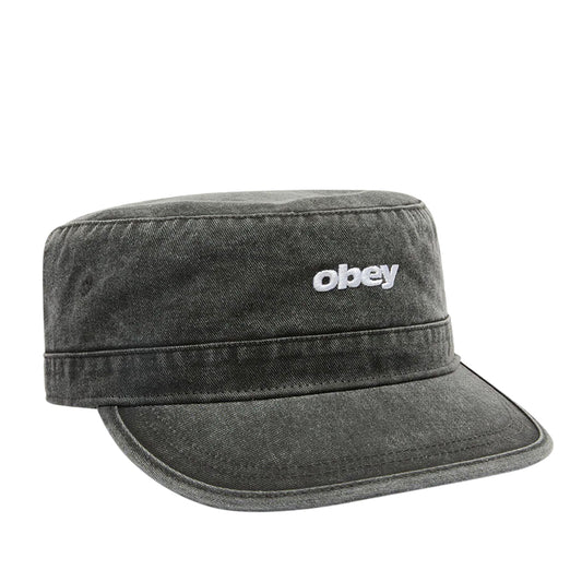 Obey Cap Boxcar Pillbox Hat pigment black