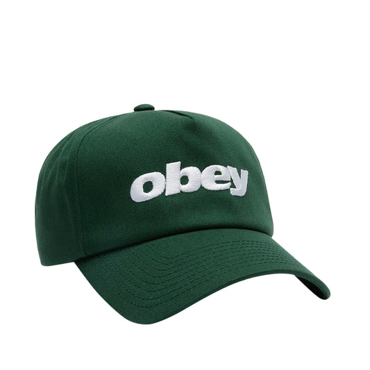 Obey Cap Delta 5 Panel Snapback spruce