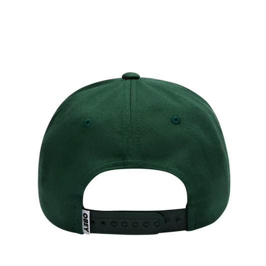 Obey Cap Delta 5 Panel Snapback spruce