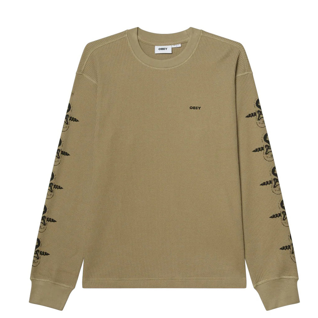 Obey Longsleeve "Ears Thermal" vetiver beige