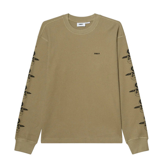 Obey Longsleeve "Ears Thermal" vetiver beige