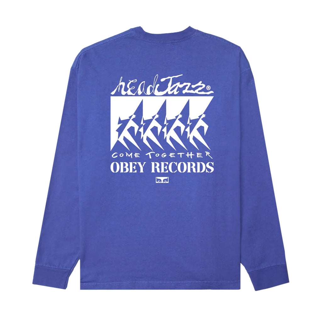 Obey Longsleeve "Come Together" electric indigo