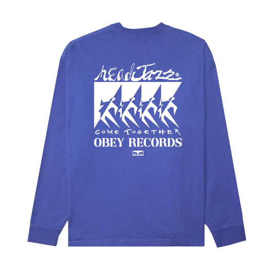 Obey Longsleeve "Come Together" electric indigo