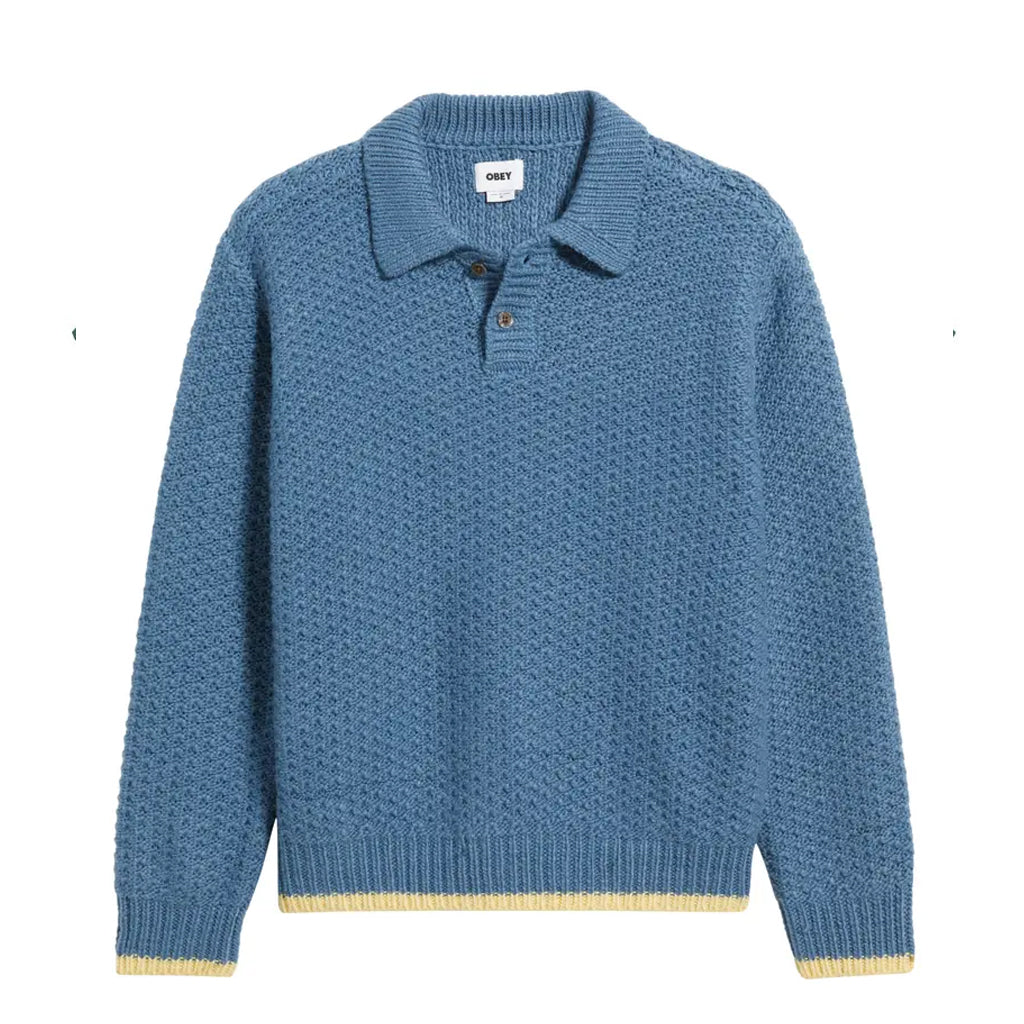 Obey Sweater "Loreto Polo" Captain's blue multi
