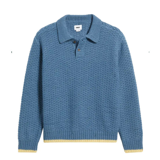 Obey Sweater "Loreto Polo" Captain's blue multi