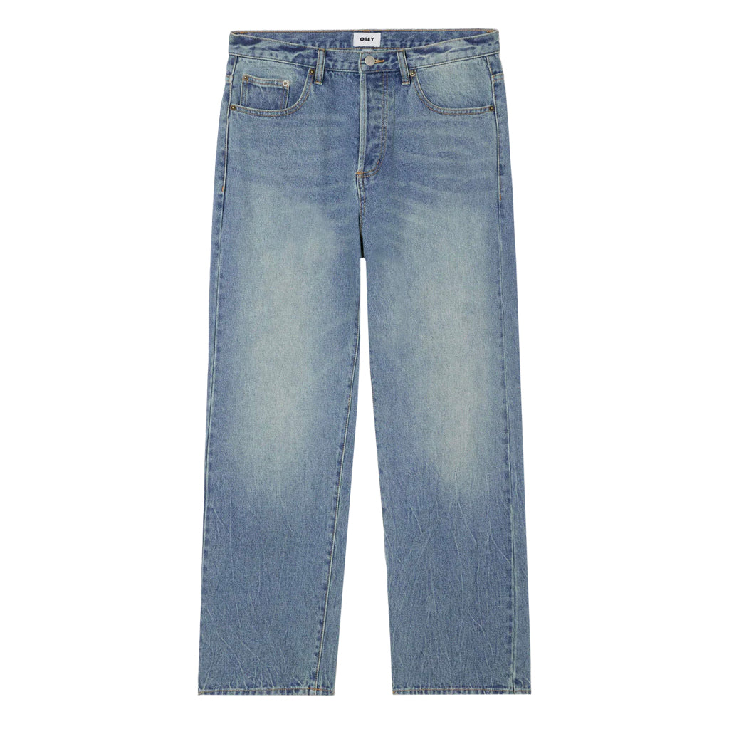 Obey Denim Pant "Boxcar Straight Leg" heavy vintage indigo