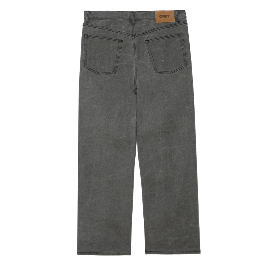 Obey - Denim Pant - Classic Wrinkle Baggy - black wrinkle wash