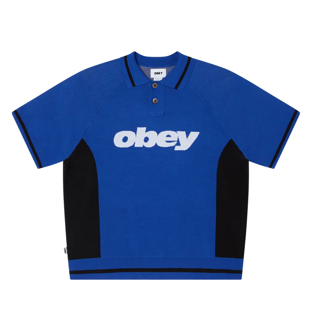 Obey Polo Sport Sweater blue multi