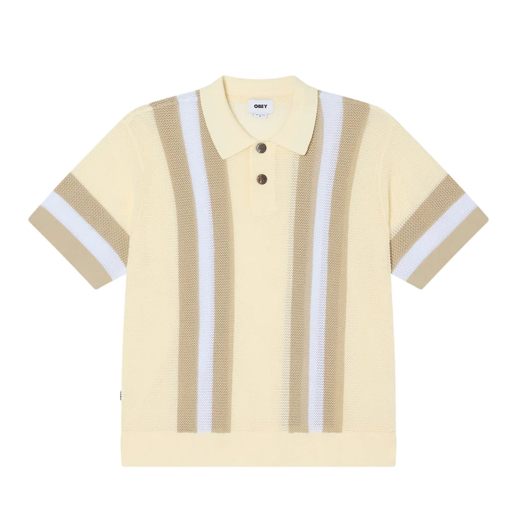 Obey Polo Seth Sweater unbleached multi