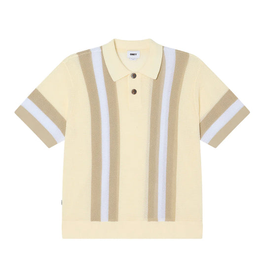 Obey Polo Seth Sweater unbleached multi