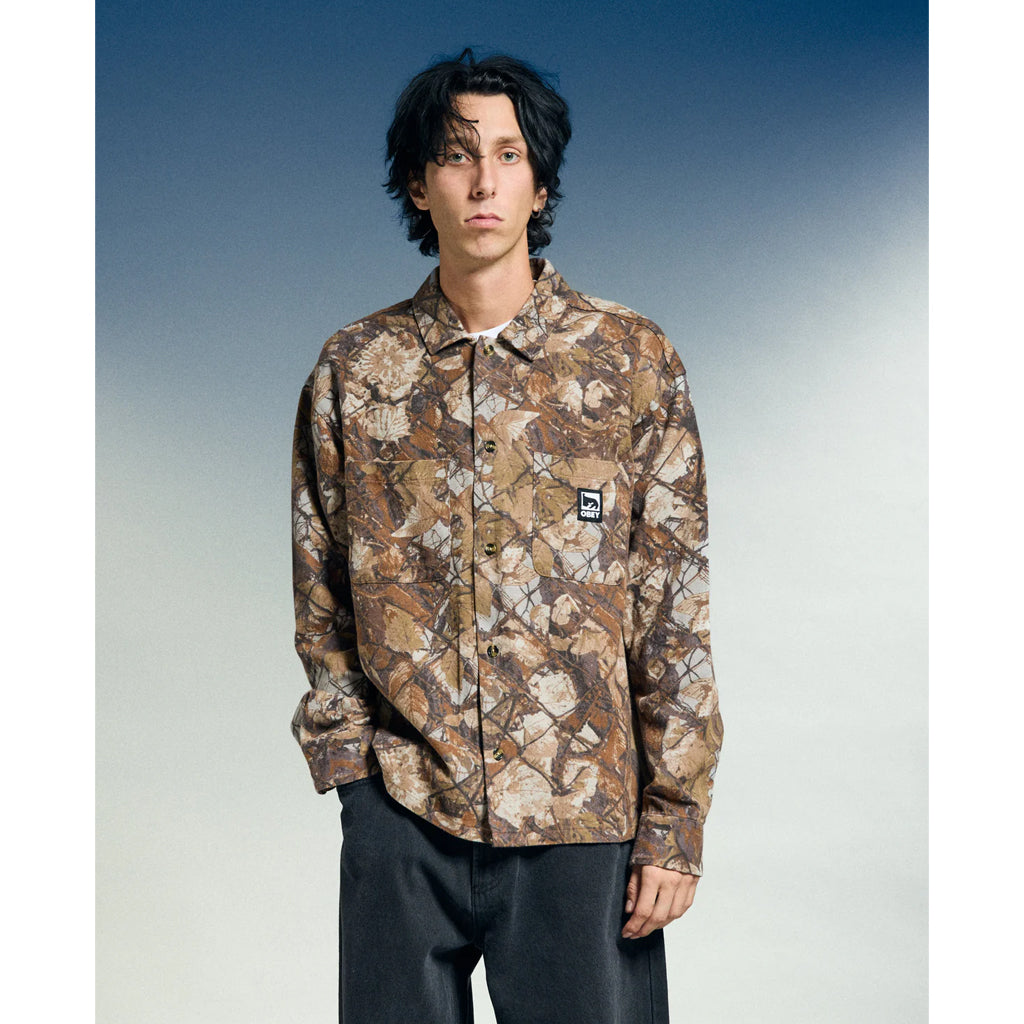Obey Shirt "Fence" camo multi