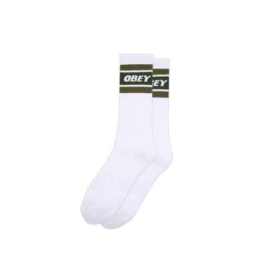 Obey - Socks - Cooper II - white/kombu green