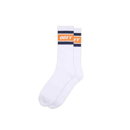 Obey - Socks - Cooper II - white/orange