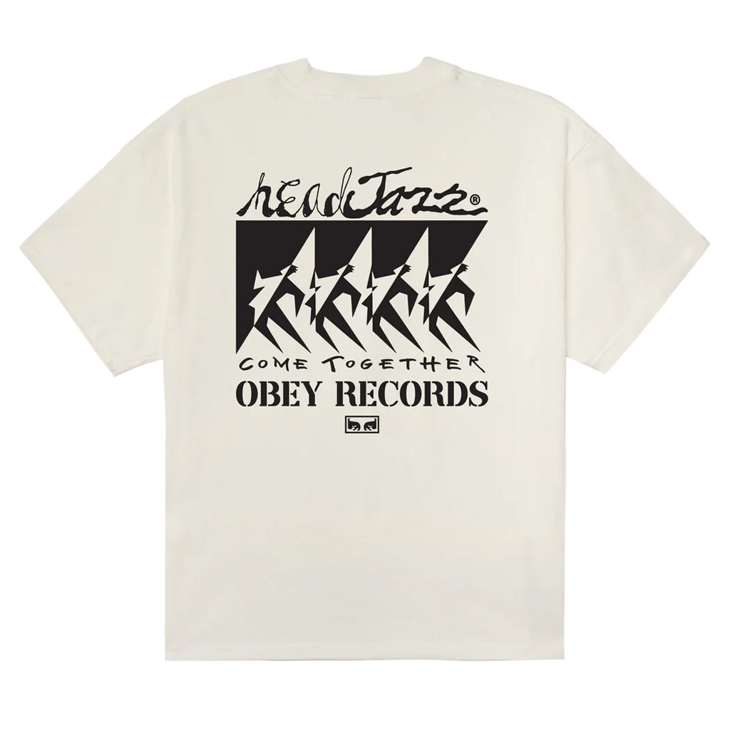Obey T-Shirt "Come Together" vintage white