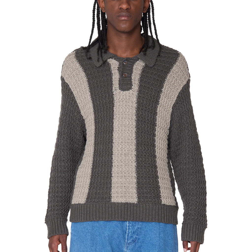 Obey Knit Pullover "Rugy Polo" chimera multi