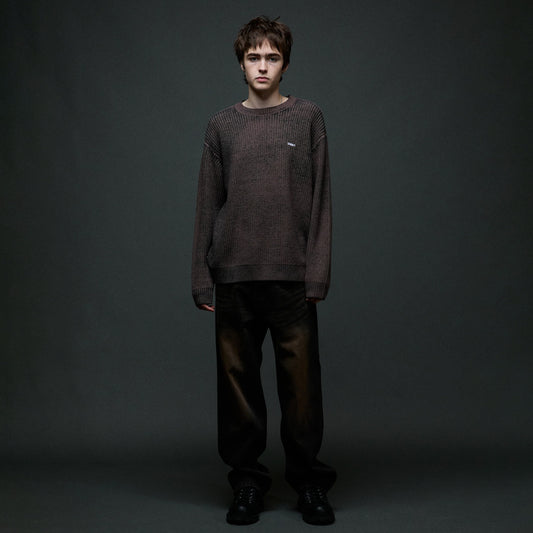 Obey - Knit Sweater - Spray Effect - morel multi