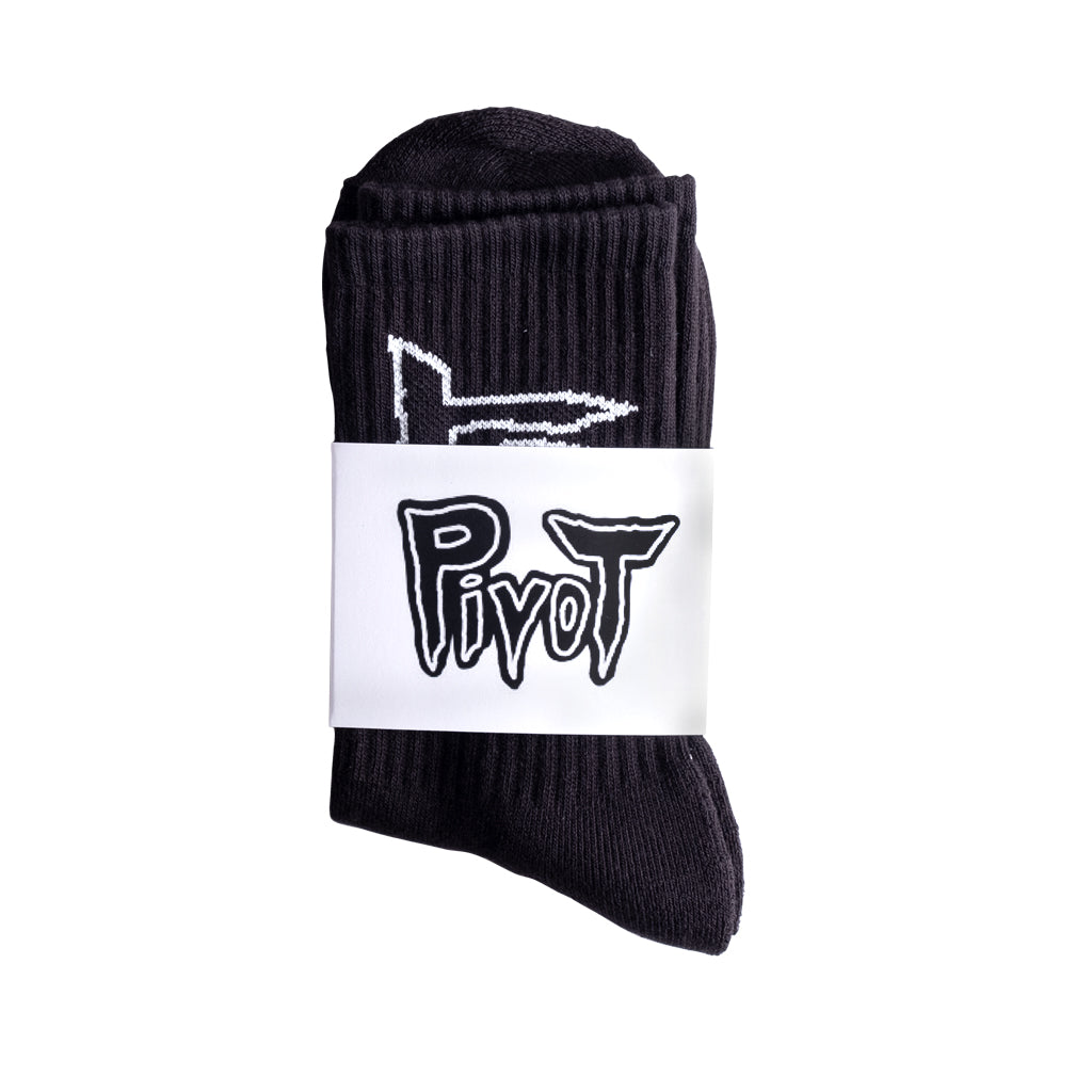 Pivot Skateshop Scary Logo socks black