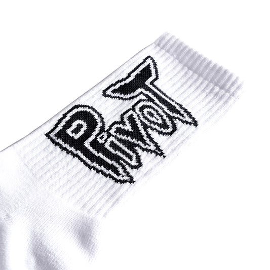 Pivot Skateshop "Scary Logo" socks white