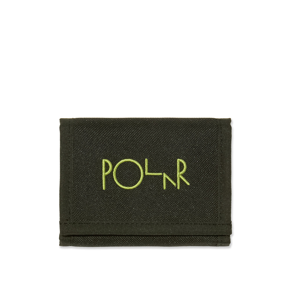 Polar Key Wallet "Script Logo" black/lime