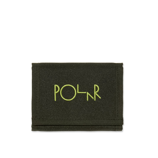 Polar Key Wallet "Script Logo" black/lime