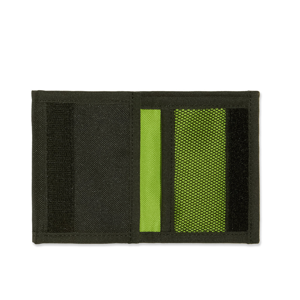 Polar Key Wallet "Script Logo" black/lime