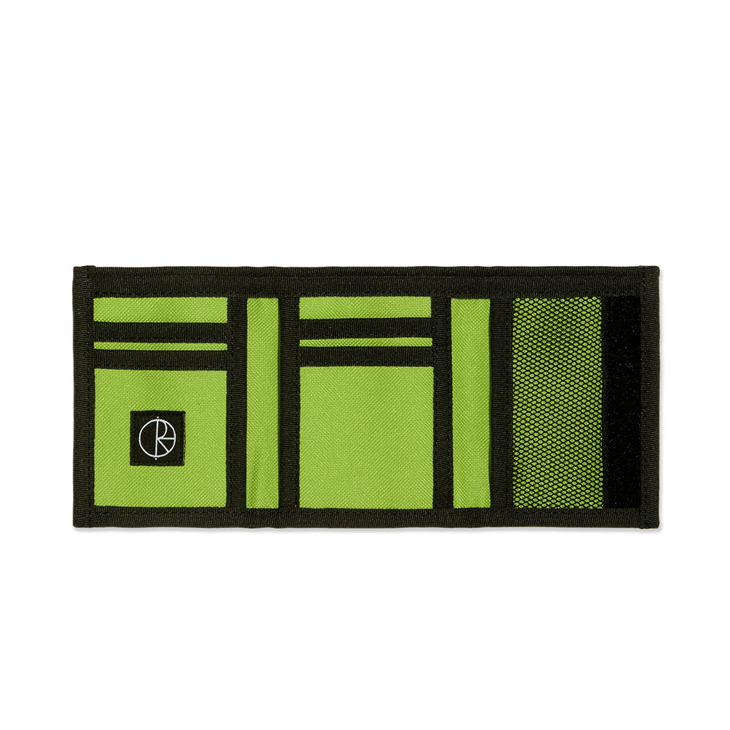 Polar Key Wallet "Script Logo" black/lime