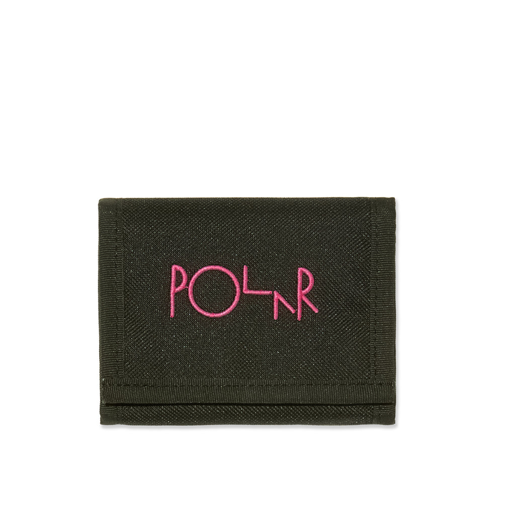 Polar Key Wallet "Script Logo" black/pink