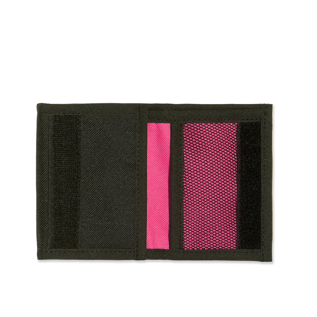 Polar Key Wallet "Script Logo" black/pink