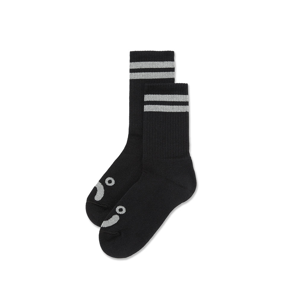 Polar "Happy Sad" Socks black/heather grey