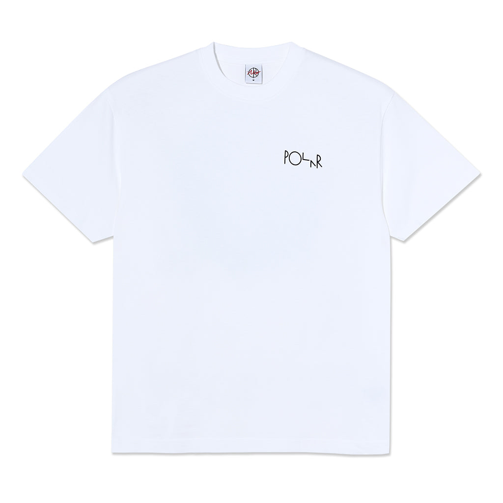 Polar T-Shirt "Fill Logo Happy Sad" white