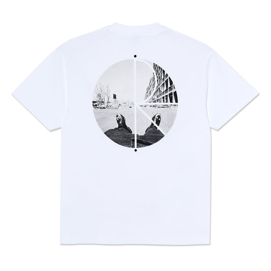 Polar T-Shirt "Fill Logo Happy Sad" white