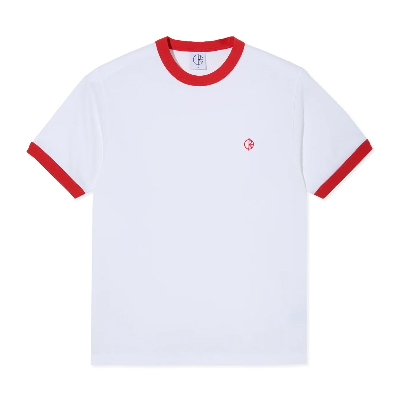 Polar Skate Co. Ringer T-Shirt white/red