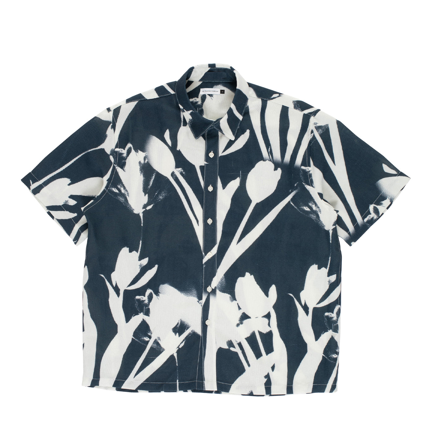 Pop Trading Co. "Tulip" Shortsleeve Shirt navy