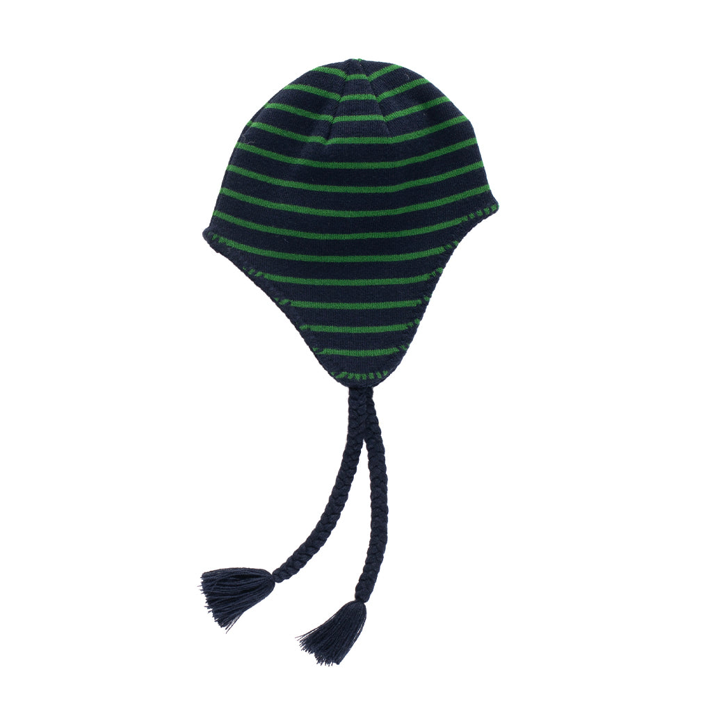 Pop Trading "Reversible Ear Flap" Beanie navy/juniper