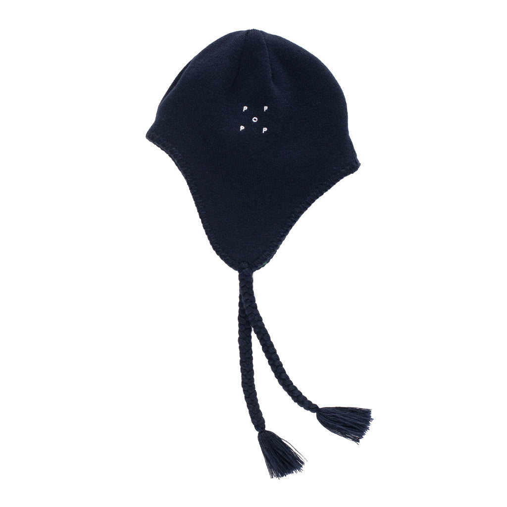 Pop Trading "Reversible Ear Flap" Beanie navy/juniper