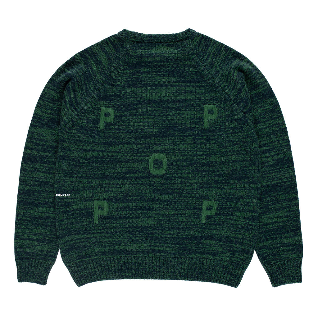 Pop Trading "Logo Crewneck" navy/juniper