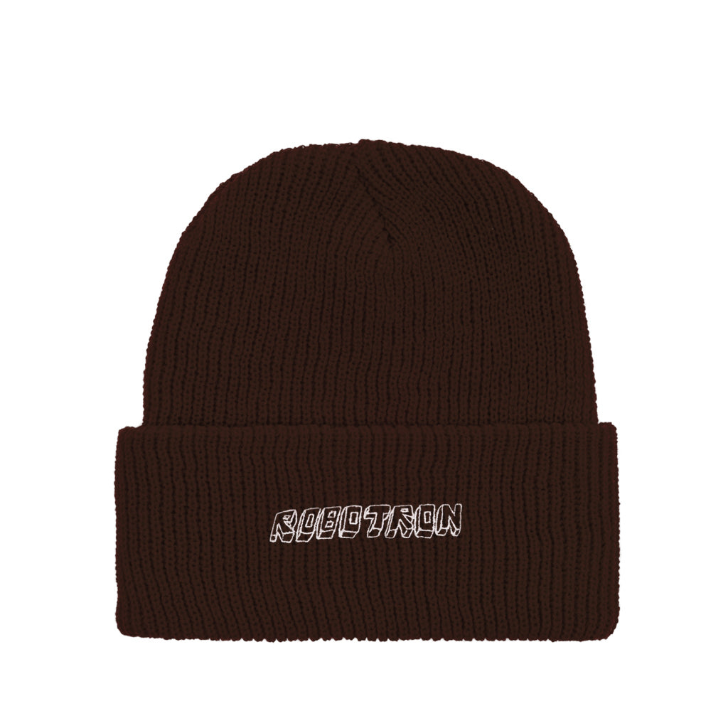 Robotron Slouch Beanie chocolate brown