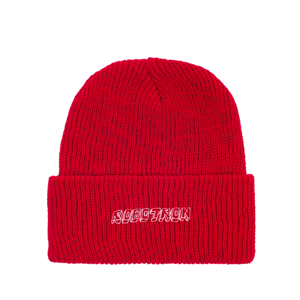 Robotron Beanie - Slouch - red
